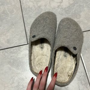 Worn Birkenstocks. Very warm